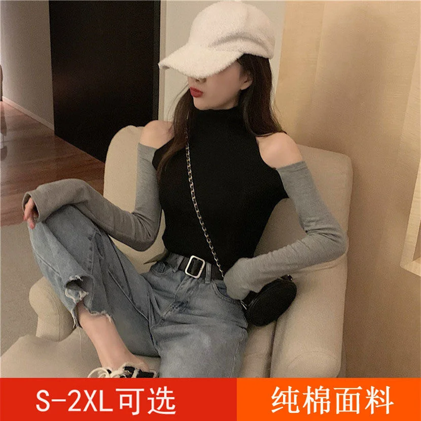 Long Sleeve T-shirt Spring And AutumnOff Shoulder Sexy T Top Bottomed Shirt Women Tshirt Clothes 2021 Trend Fashion Vogue Tees
Long Sleeve T-shirt Spring And AutumnOff Shoulder Sexy T Top Bottomed Shirt Women Tshirt Clothes 2021 Trend Fashion Vogue Tees