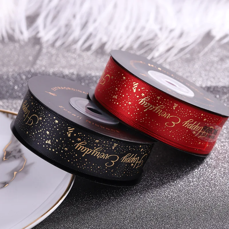Bronzing Printed Satin Ribbon 20yards/Roll 25mm Wide Scrapbooking Material Gift Box Wrapping Belt Handmade Accessories DIY Craft
Bronzing Printed Satin Ribbon 20yards/Roll 25mm Wide Scrapbooking Material Gift Box Wrapping Belt Handmade Accessories DIY Craft