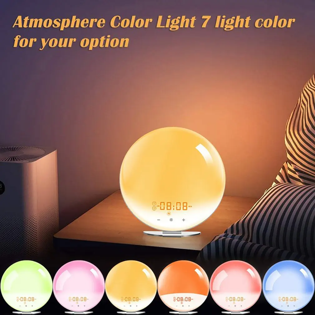 Wifi Smart Wake Up Light Work Day Alarm Clock With 7 Colors Sunrise / Sunset Smart Life Tuya App Works With Alexa Home
Wifi Smart Wake Up Light Work Day Alarm Clock With 7 Colors Sunrise / Sunset Smart Life Tuya App Works With Alexa Home