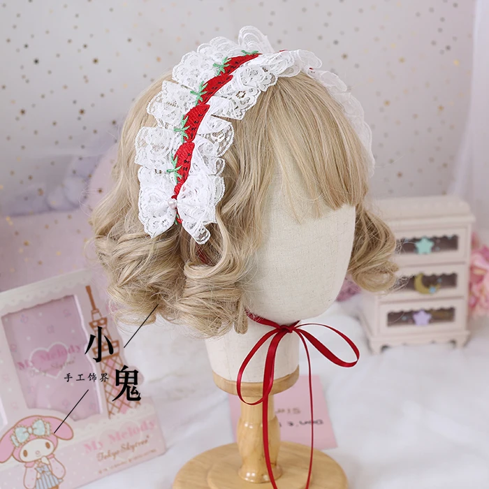 Sweet of Strawberry Lolita Hair Band SOFT Girl Cute Daily Life Lolita KC Hair Accessories Lace Japanese-style
Sweet of Strawberry Lolita Hair Band SOFT Girl Cute Daily Life Lolita KC Hair Accessories Lace Japanese-style