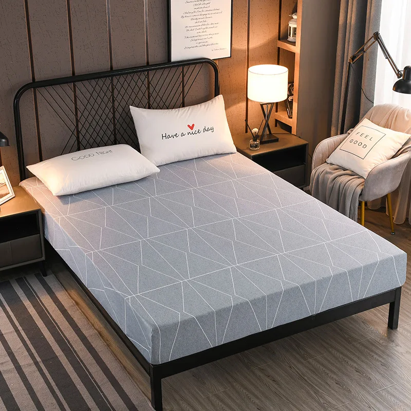 Printed bed sheet Modern dust protection bed cover 1.5m/1.8m/2m Mattress cover four seasons customize fitted sheet
Printed bed sheet Modern dust protection bed cover 1.5m/1.8m/2m Mattress cover four seasons customize fitted sheet