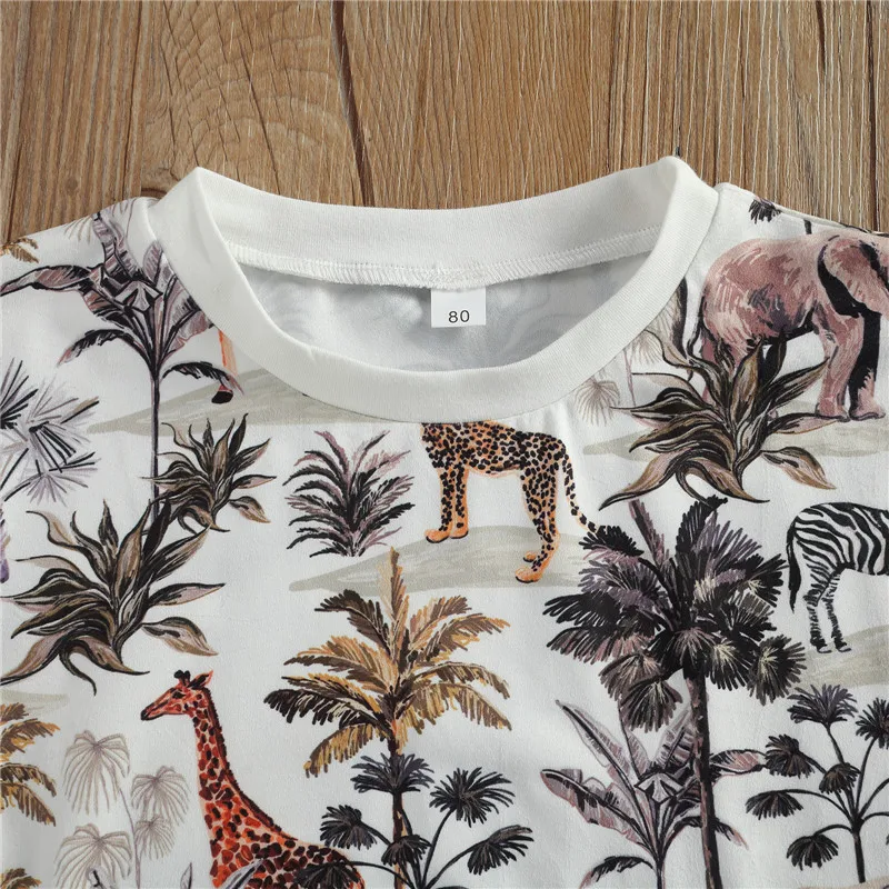 Summer Kids Baby Short Sleeve Animal Print Romper Shorts Newborn Set Children Boys Girls Clothing 2pcs Outfits
Summer Kids Baby Short Sleeve Animal Print Romper Shorts Newborn Set Children Boys Girls Clothing 2pcs Outfits