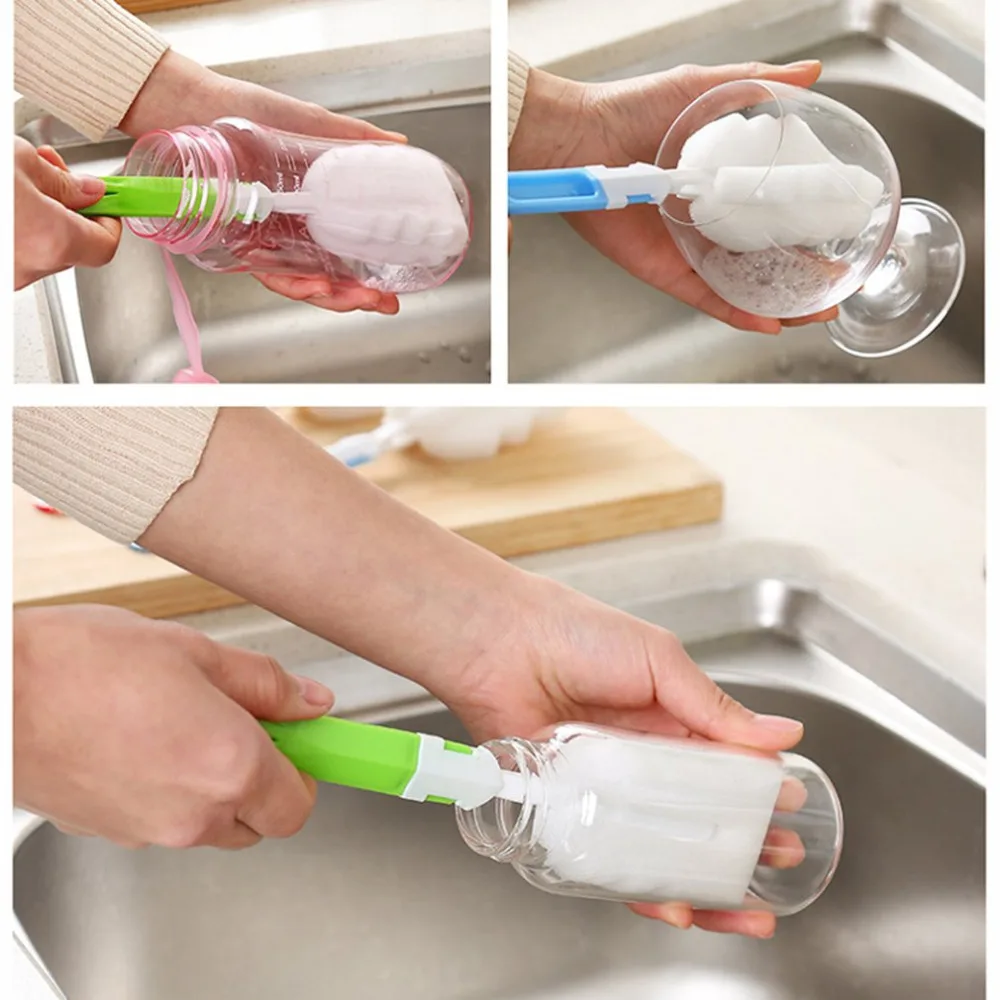 Long Handle Design Soft Sponge Baby Bottle Cleaning Brushes Household Kitchen Bottle Cup Washing Brush Tool
Long Handle Design Soft Sponge Baby Bottle Cleaning Brushes Household Kitchen Bottle Cup Washing Brush Tool