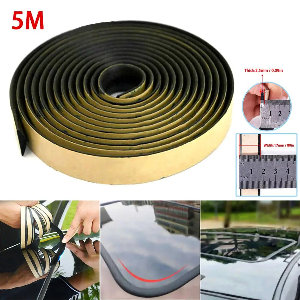 5M Rubber Seal Strip Trim For Car Dashboard Gap Filling Noise Insulation Windshield Gap Soundproof Car Windshield Sunroof
5M Rubber Seal Strip Trim For Car Dashboard Gap Filling Noise Insulation Windshield Gap Soundproof Car Windshield Sunroof