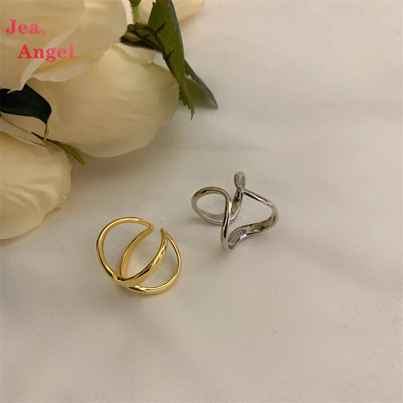 Jea.Angel 925 Silver Retro Double Smooth-Surface Open Ring Adjustable for Women Trend Elegant Handmade Fashion Jewelry Gift
Jea.Angel 925 Silver Retro Double Smooth-Surface Open Ring Adjustable for Women Trend Elegant Handmade Fashion Jewelry Gift