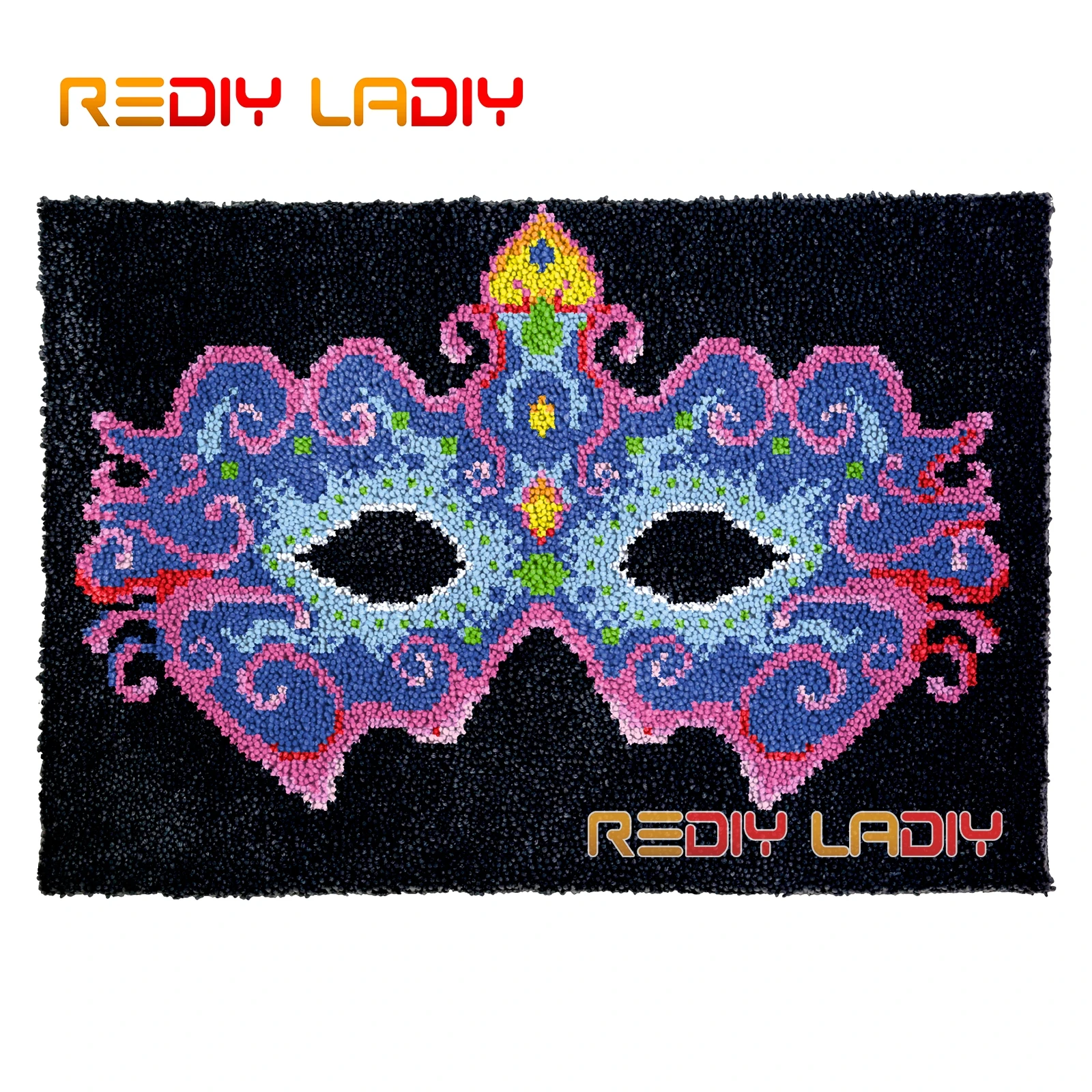 Latch Hook Rug Kits Blue Purple Mask Seat Cushion DIY Carpet Rug Chunky Yarn Needlework Crochet Tapestry Knotted Floor Mat Arts
Latch Hook Rug Kits Blue Purple Mask Seat Cushion DIY Carpet Rug Chunky Yarn Needlework Crochet Tapestry Knotted Floor Mat Arts
