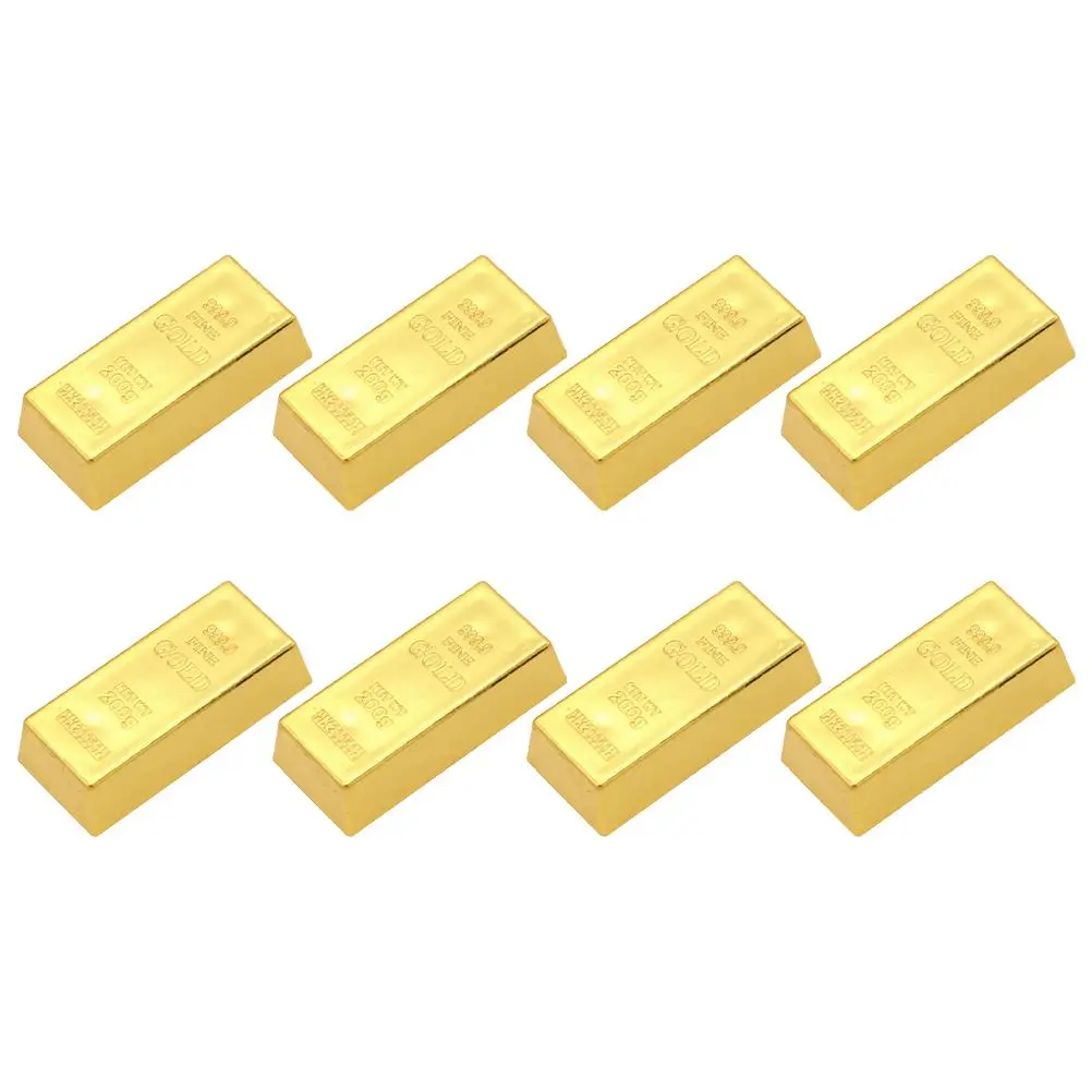 8 Pcs Creative ABS Material Gold Bars Simulation Props Party Activity Props
8 Pcs Creative ABS Material Gold Bars Simulation Props Party Activity Props