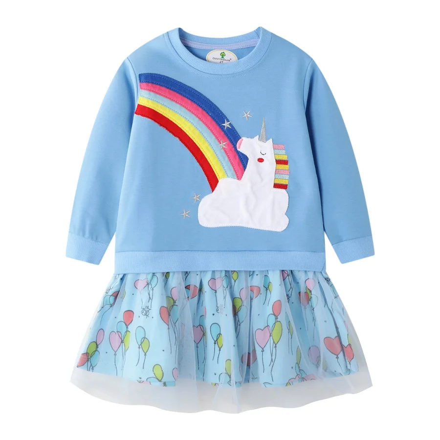 Girls Dresses Fashion Kids Girl Dress Printing Long Sleeve Princess Dress Casual Kids Dresses unicorn Children's Clothing 2-7T
Girls Dresses Fashion Kids Girl Dress Printing Long Sleeve Princess Dress Casual Kids Dresses unicorn Children's Clothing 2-7T