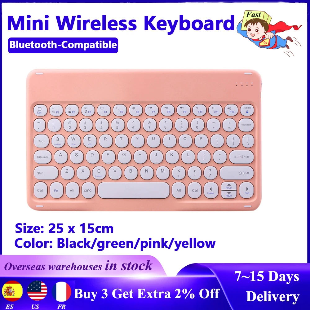 Mini Wireless Bluetooth Keyboard Button Keyboard Portable Waterproof For Gamer Laptop iPad Tablet Computer Andorid Keyboard
Mini Wireless Bluetooth Keyboard Button Keyboard Portable Waterproof For Gamer Laptop iPad Tablet Computer Andorid Keyboard