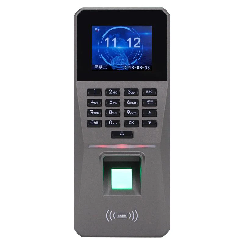 

Комплекты контроля доступа, 12 В постоянного тока, 2,4 дюйма, TFT-дисплей, идентификация по отпечатку пальца, пароль, карта, дверная сигнализация...