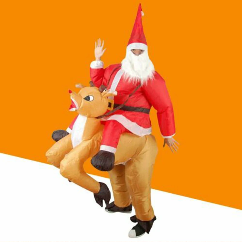 Christmas Cosplay Costume Santa Claus Inflatable Novelty Spoof Ride on Reindeer Pants Carnival Party Props Performance Costume
Christmas Cosplay Costume Santa Claus Inflatable Novelty Spoof Ride on Reindeer Pants Carnival Party Props Performance Costume