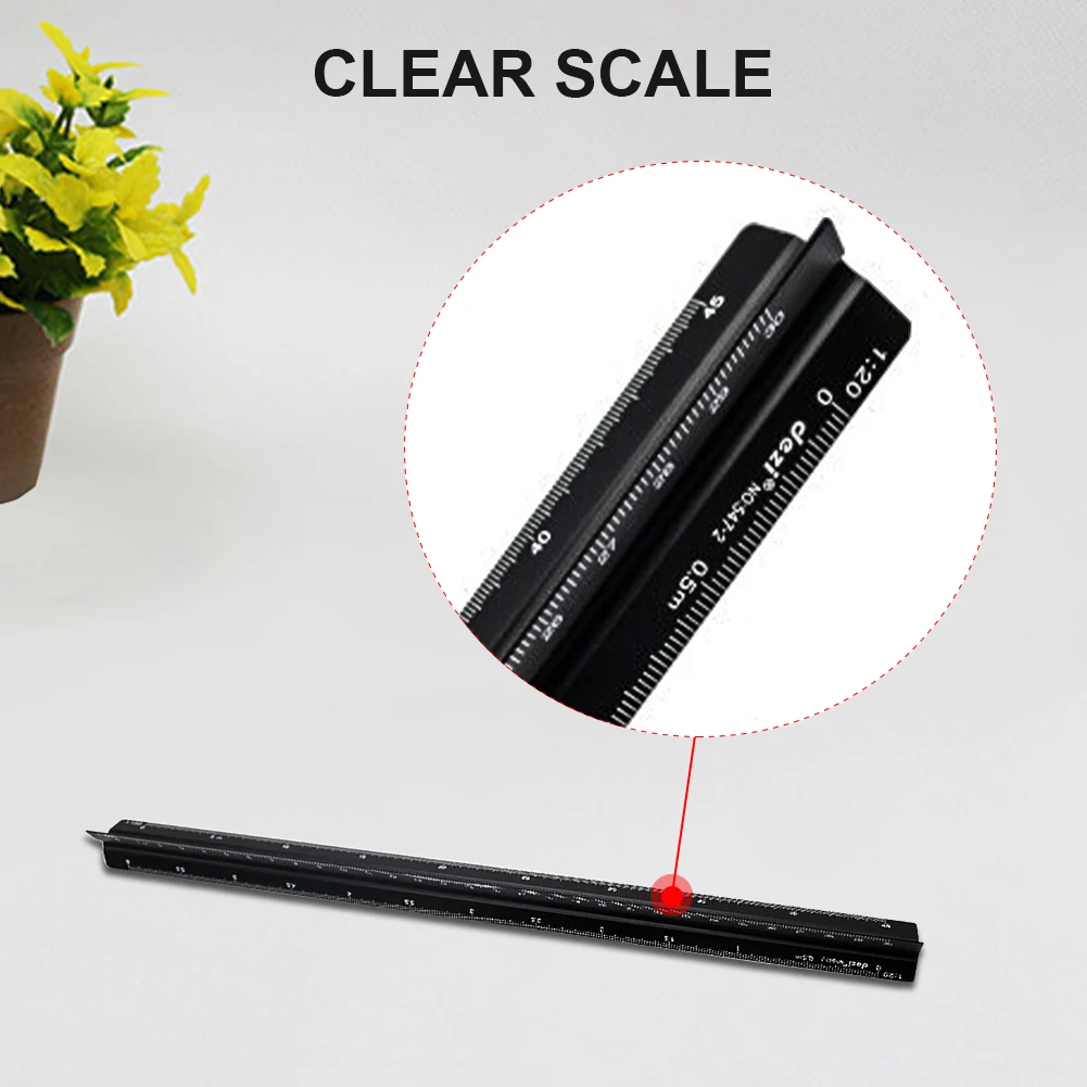 Professional Students Draftsman Aluminum Alloy Gauge Portable Engineer Drafting Tool Triangular Scale Ruler Measuring Accurate
Professional Students Draftsman Aluminum Alloy Gauge Portable Engineer Drafting Tool Triangular Scale Ruler Measuring Accurate