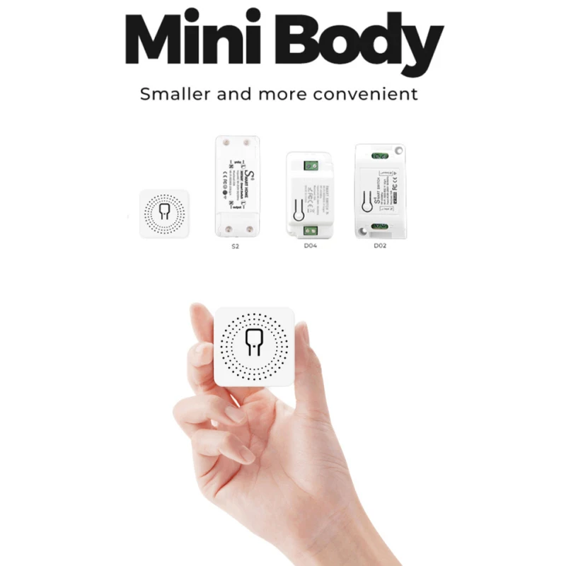 MINI Wifi Smart Switch 16A 2-way Control Timer Wireless Switches Smart Home Automation Compatible With Tuya Alexa Google Home
MINI Wifi Smart Switch 16A 2-way Control Timer Wireless Switches Smart Home Automation Compatible With Tuya Alexa Google Home