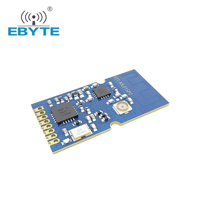 E01-ML01SP2 nRF24L01P 2.4GHz 20dBm Wireless Module IOT EBYTE Electronic Components Transceiver Long Range IPEX Antenna PA LNA
E01-ML01SP2 nRF24L01P 2.4GHz 20dBm Wireless Module IOT EBYTE Electronic Components Transceiver Long Range IPEX Antenna PA LNA