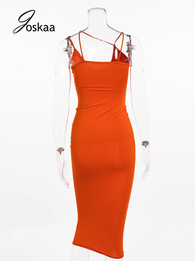 Joskaa Spaghetti Strap Deep V Neck Elegant Maxi Robes Sleeveless Bodycon Long Dresses High Waist Solid Skinny Festival Vestidos
Joskaa Spaghetti Strap Deep V Neck Elegant Maxi Robes Sleeveless Bodycon Long Dresses High Waist Solid Skinny Festival Vestidos
