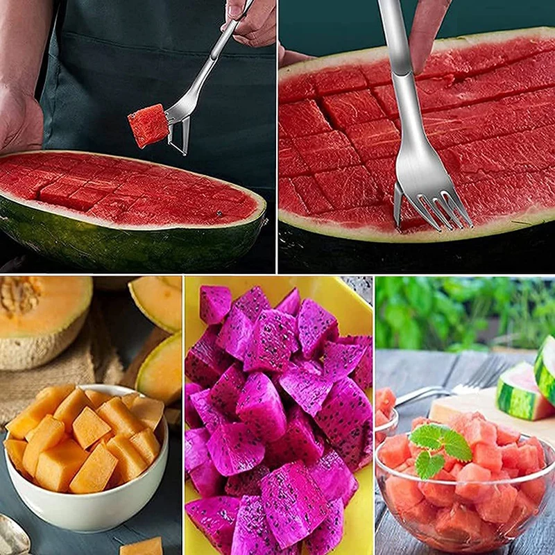 Watermelon Slicer Cut Melon Tool 304 Stainless Steel Meat Cutter Fruit Slicer Melon Fruit Cutting Fork Spoon kitchen Accessories
Watermelon Slicer Cut Melon Tool 304 Stainless Steel Meat Cutter Fruit Slicer Melon Fruit Cutting Fork Spoon kitchen Accessories