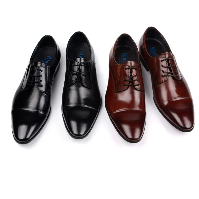 QYFCIOUFU Men Formal Shoes Genuine Leather Business Shoes High Quality Men Dress Office Luxury Shoes Male Breathable Oxfords
QYFCIOUFU Men Formal Shoes Genuine Leather Business Shoes High Quality Men Dress Office Luxury Shoes Male Breathable Oxfords
