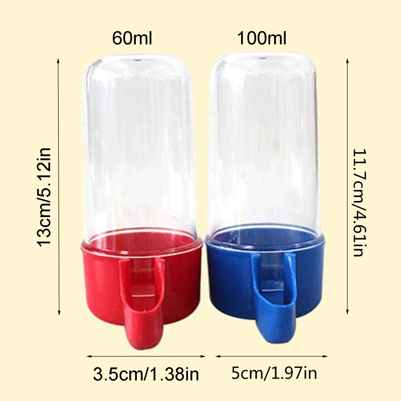 2 Pcs Bird Feeder and Drinker Set Clear Plastic Seed and Water Dispenser Large Capacity Fits Most Cage Automatic Feeding
2 Pcs Bird Feeder and Drinker Set Clear Plastic Seed and Water Dispenser Large Capacity Fits Most Cage Automatic Feeding