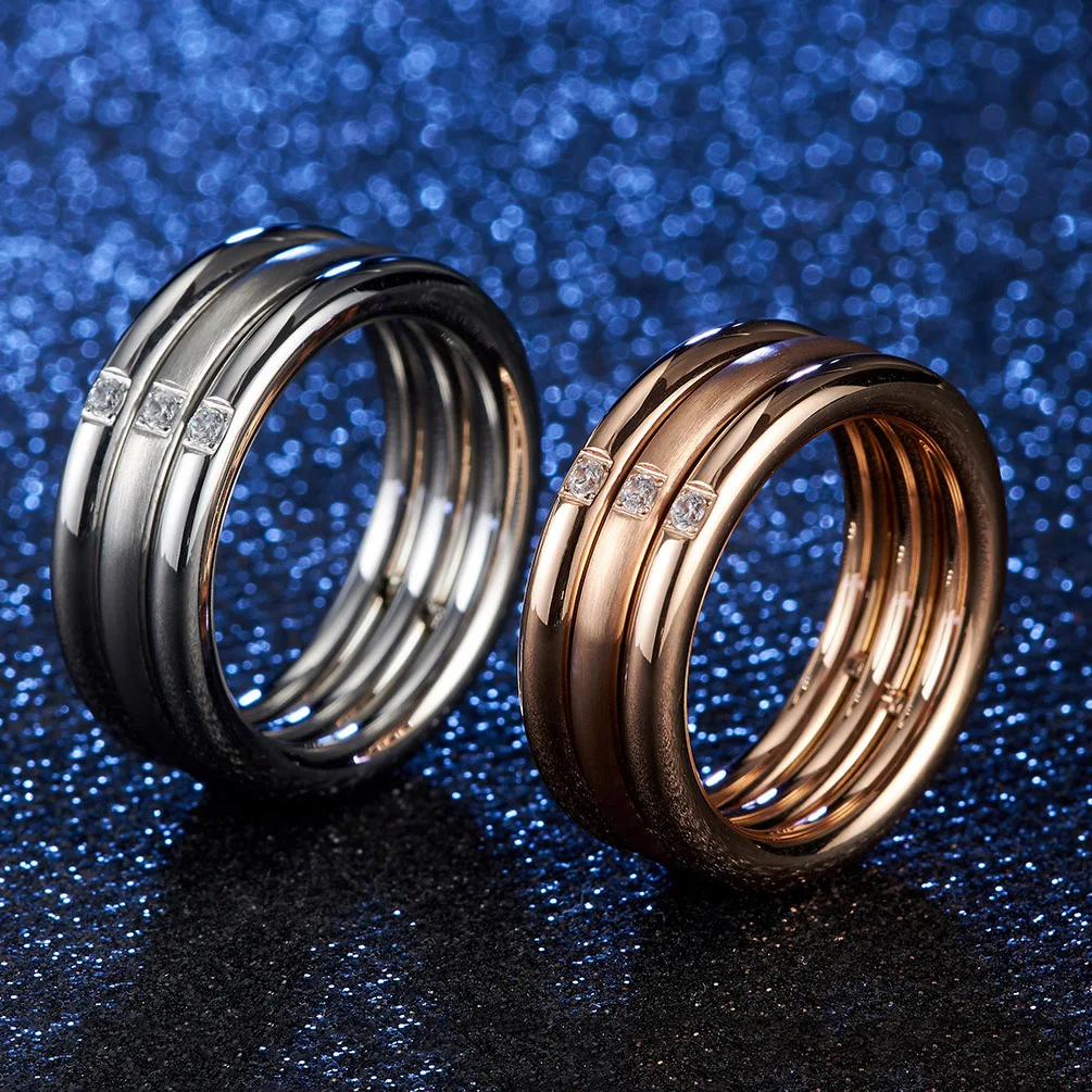 Stainless Steel Womens Rings Rose Gold Zircon Simple Trendy For Wife Lovers Couple Girlfriend Jewelry Creativity Gift Wholesale
Stainless Steel Womens Rings Rose Gold Zircon Simple Trendy For Wife Lovers Couple Girlfriend Jewelry Creativity Gift Wholesale