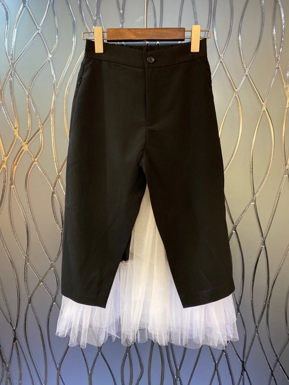 2021 new women fashion hem slit color matching stitching mesh trim all-match skirt 711
2021 new women fashion hem slit color matching stitching mesh trim all-match skirt 711