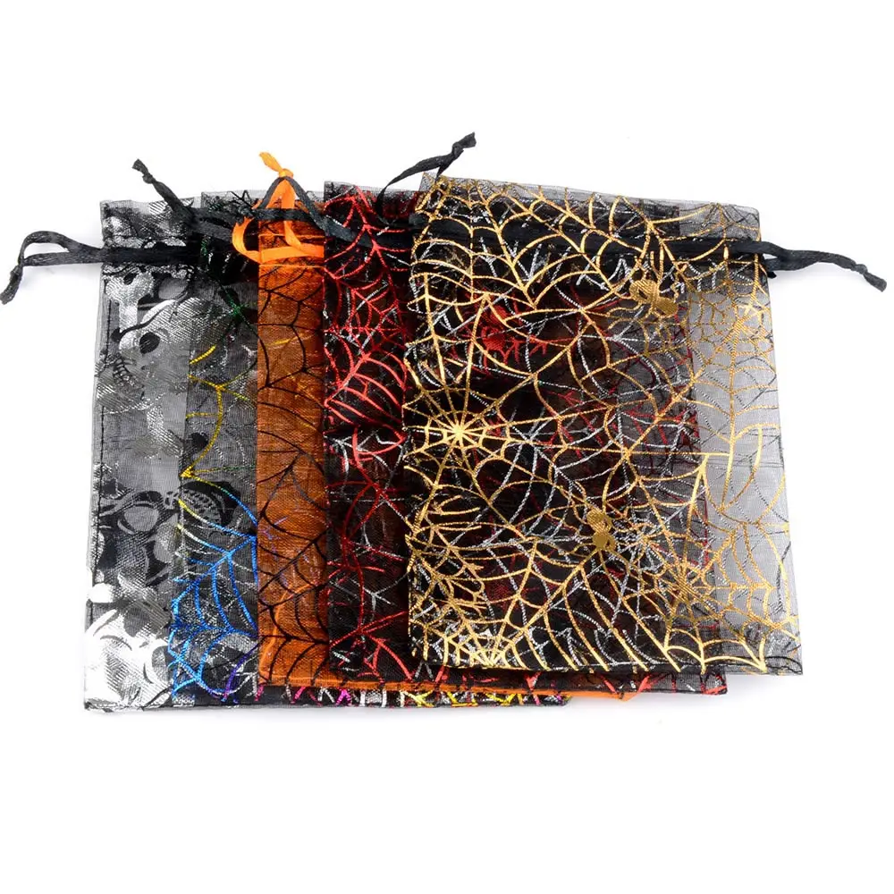 50pcs 10x15cm Organza Halloween Gift Bags Spider Web Shape Jewelry Packaging Bags Wedding Party Present Drawable Packing Bags
50pcs 10x15cm Organza Halloween Gift Bags Spider Web Shape Jewelry Packaging Bags Wedding Party Present Drawable Packing Bags