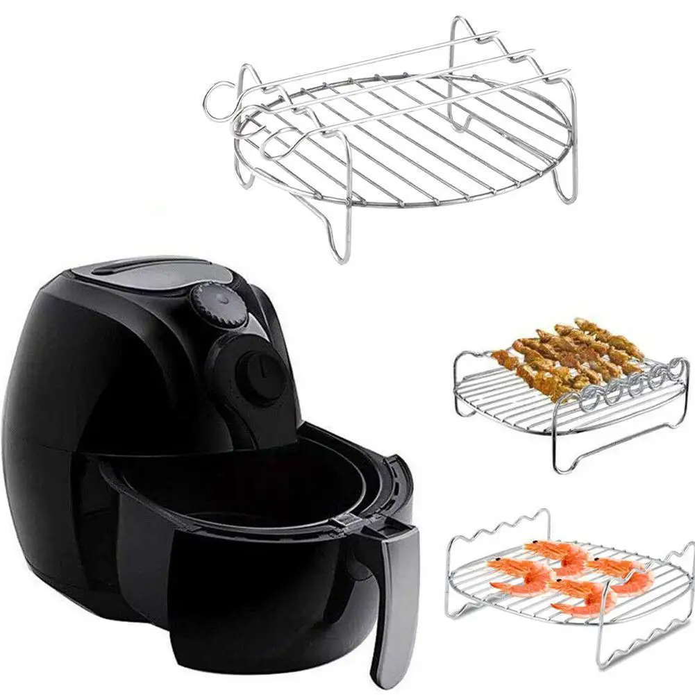 Steel Airfryer Double Layer Rack Versatile Roasting Rack Grill Rack With Skewers Baking Tray Air Fryer Holder Grill Holder
Steel Airfryer Double Layer Rack Versatile Roasting Rack Grill Rack With Skewers Baking Tray Air Fryer Holder Grill Holder