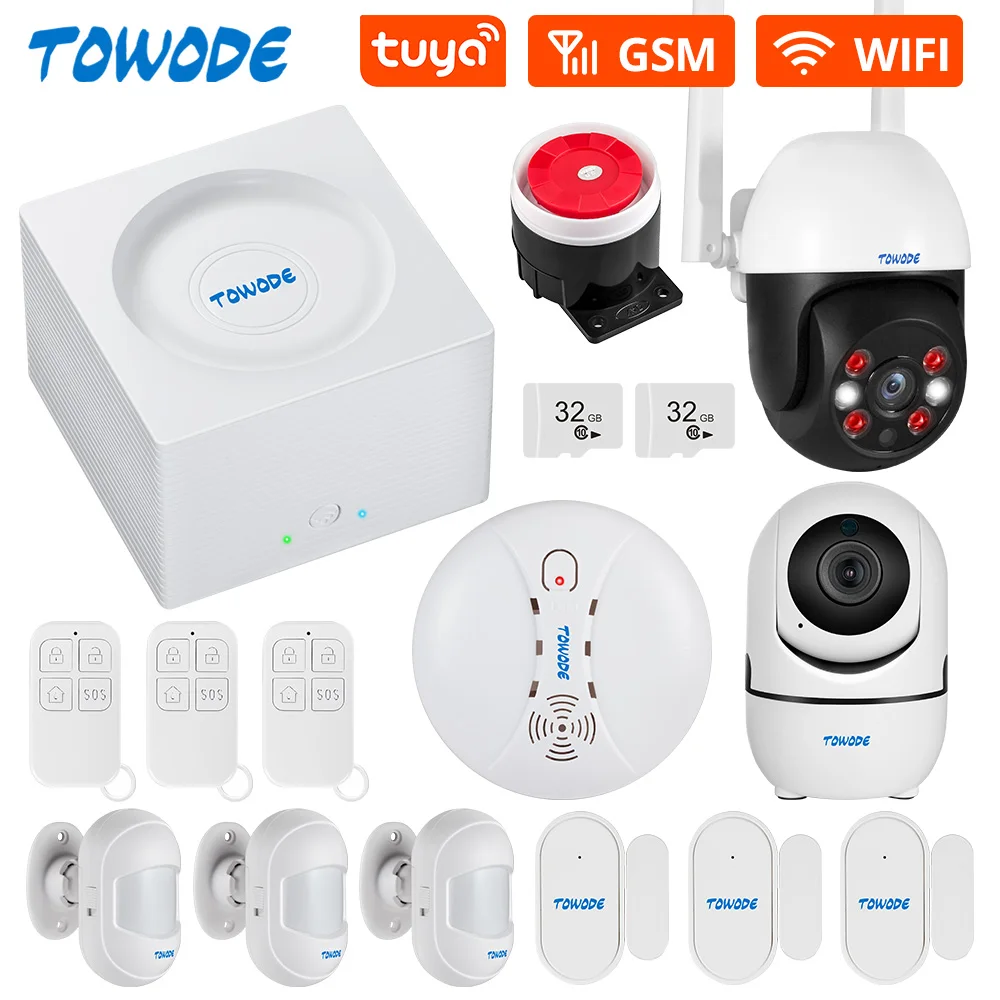 TOWODE G95 Tuya Smart Alarm System WIFI GSM Home Security Motion Detection Remote Notice Alexa Google Assistant Control Alarm
TOWODE G95 Tuya Smart Alarm System WIFI GSM Home Security Motion Detection Remote Notice Alexa Google Assistant Control Alarm