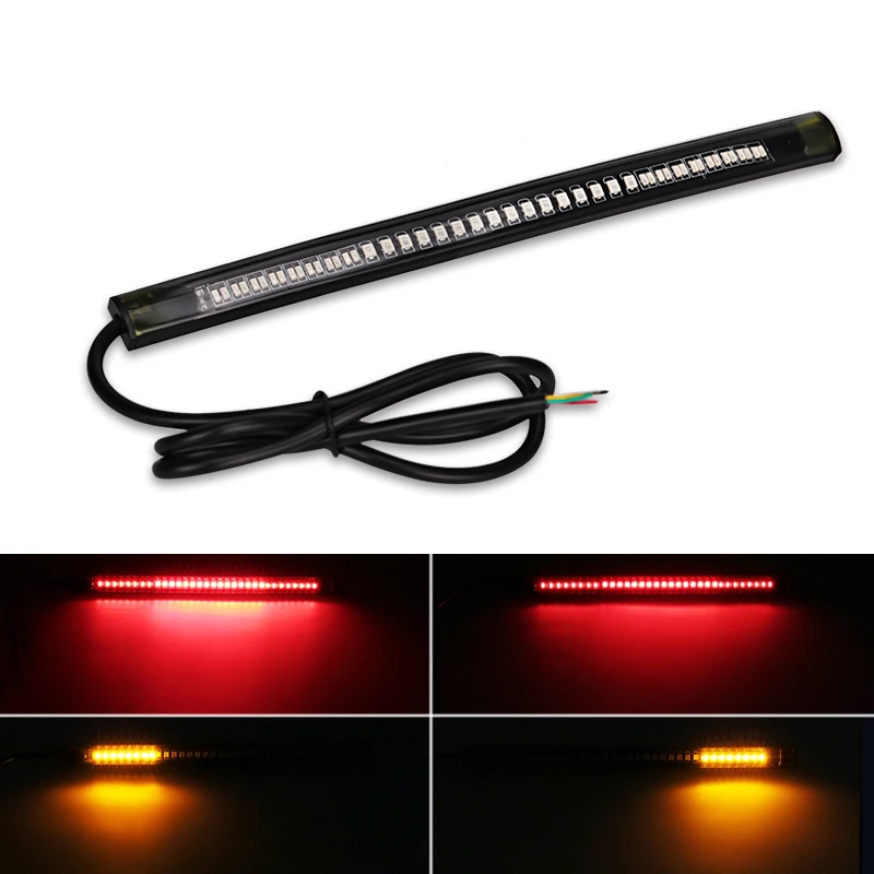 Universal Motorcycle Light Bar Strip Tail Brake Stop Motorbike Turn Signal License Plate Light Integrated 3528 SMD 48 LED
Universal Motorcycle Light Bar Strip Tail Brake Stop Motorbike Turn Signal License Plate Light Integrated 3528 SMD 48 LED