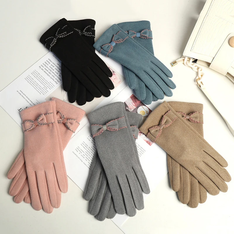Autumn Winter Women Bow Cute Lovely Thin Fleece Keep Warm Touch Screen Not Bloated Gloves Female Cycling Drive Elegant A44
Autumn Winter Women Bow Cute Lovely Thin Fleece Keep Warm Touch Screen Not Bloated Gloves Female Cycling Drive Elegant A44
