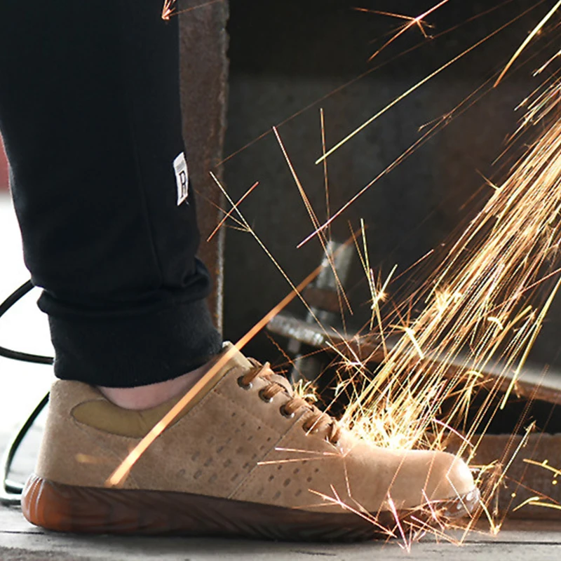 Safety Shoes Men Pigskin Non-Slip Welding Work Shoes Men Footwear Steel Toe Anti-Smashing Safety Boots Puncture Proof Shoes Male
Safety Shoes Men Pigskin Non-Slip Welding Work Shoes Men Footwear Steel Toe Anti-Smashing Safety Boots Puncture Proof Shoes Male