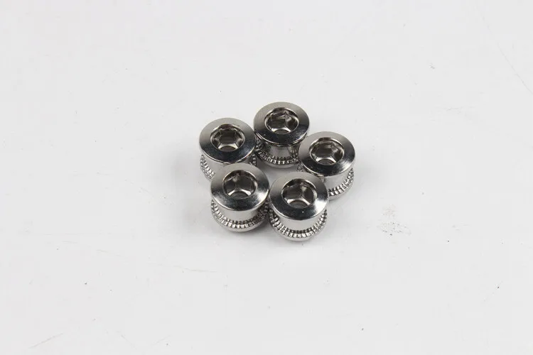 5pcs Bicycle Single Chainring Bolts Nuts 6.5mm Steel for MTB Road Folding bike Cycling Riding