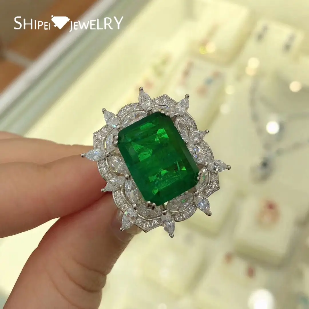 Shipei Luxury 925 Sterling Silver Emerald Greated Moissanite Gemstone Wedding Fine Jewelry Engagement White Gold Rings Wholesale
Shipei Luxury 925 Sterling Silver Emerald Greated Moissanite Gemstone Wedding Fine Jewelry Engagement White Gold Rings Wholesale