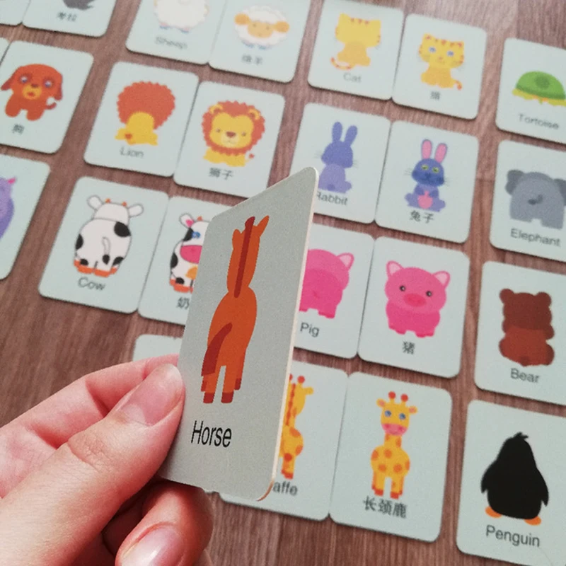 KUDAIN BEAR Kids Early Education Card Cognitive Fruit Animal Match Card Game Intelligence Learning Toy For Children YZX016 PR49
KUDAIN BEAR Kids Early Education Card Cognitive Fruit Animal Match Card Game Intelligence Learning Toy For Children YZX016 PR49