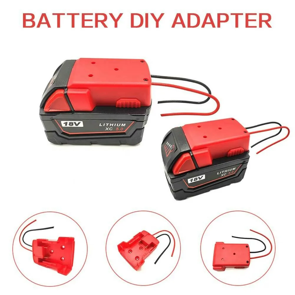 For Milwaukee M18 Li-ion Battery DHL Battery Adapter DIY DC Motor Power Converter 12AWG Power Tools Accessories
For Milwaukee M18 Li-ion Battery DHL Battery Adapter DIY DC Motor Power Converter 12AWG Power Tools Accessories