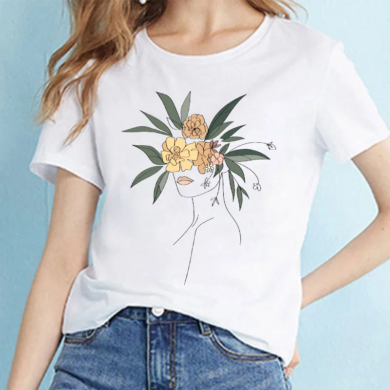 Ladies T-shirt Summer Women Graphic Floral Spring Summer Floral Aesthetics Kawaii Fashion 90s Girls Ladies Printed Ladies Top T-
Ladies T-shirt Summer Women Graphic Floral Spring Summer Floral Aesthetics Kawaii Fashion 90s Girls Ladies Printed Ladies Top T-