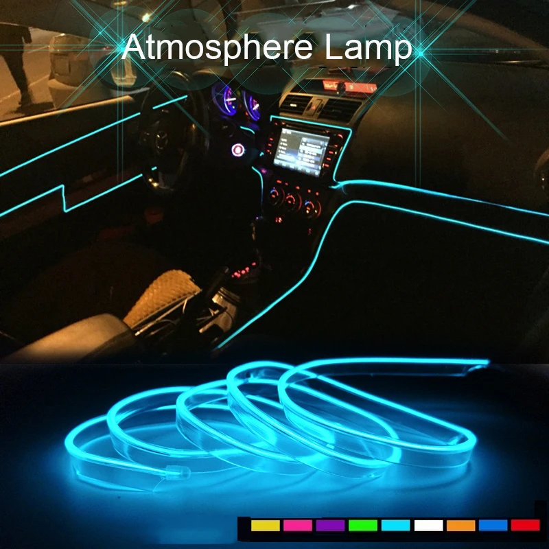 1M/2M/3M/5M Flexible LED Strip Garland EL Wire Rope Tube Line Car Interior Lighting With Cigarett Wire Drive Car Decoration Lamp
1M/2M/3M/5M Flexible LED Strip Garland EL Wire Rope Tube Line Car Interior Lighting With Cigarett Wire Drive Car Decoration Lamp