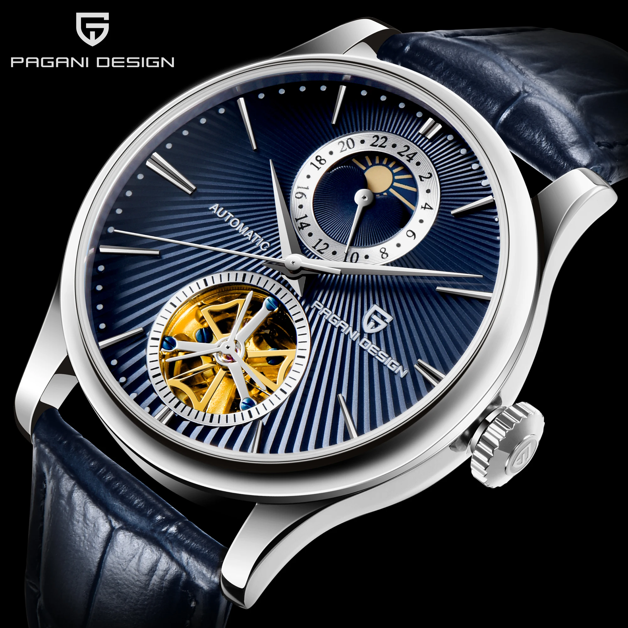 New Stainless Steel Automatic Men Watches Leather Top Brand Waterproof Luxury Men Mechanical sports Wristwatch Orologio da uomo
New Stainless Steel Automatic Men Watches Leather Top Brand Waterproof Luxury Men Mechanical sports Wristwatch Orologio da uomo