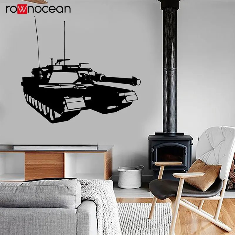 Наклейка на стену Tank Force Современная Amry Art Виниловые наклейки Съемные Фрески