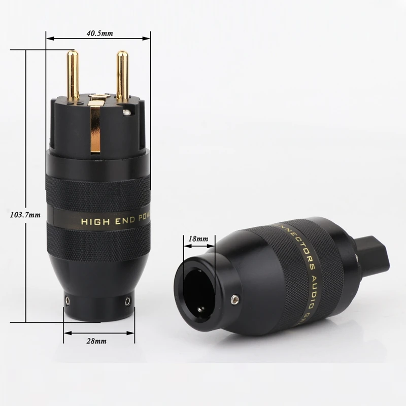 Gold-Plated European Standard Audio Plug Audio Power Male Female Plug HIFI Amplifier Power Plug(EU Plug)
Gold-Plated European Standard Audio Plug Audio Power Male Female Plug HIFI Amplifier Power Plug(EU Plug)