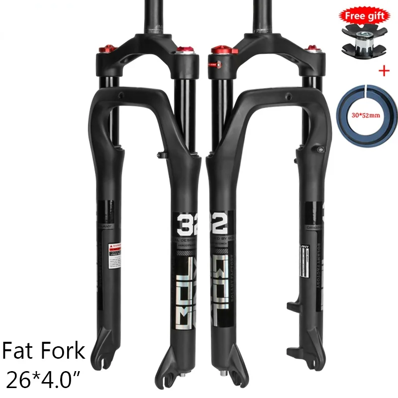 BOLANY Snow Bike Suspension 26inch Aluminum Alloy Air Gas Fork For Fat 4.0"Tire E-bike Bicycle Accessories
BOLANY Snow Bike Suspension 26inch Aluminum Alloy Air Gas Fork For Fat 4.0"Tire E-bike Bicycle Accessories