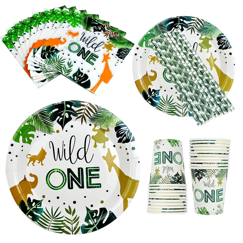 Disposable Tableware Sets Forest Animal Dinnerware Jungle Safari Birthday Decoration Wild One Party Supplies Plate Cup Napkin
Disposable Tableware Sets Forest Animal Dinnerware Jungle Safari Birthday Decoration Wild One Party Supplies Plate Cup Napkin