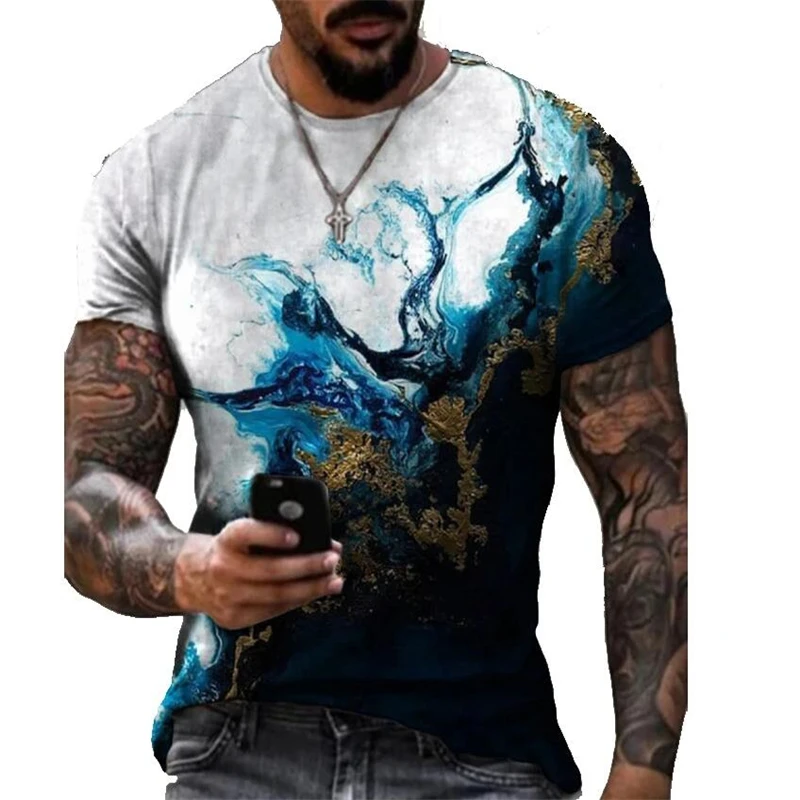 3D printed T-shirt men's geometric cracked short-sleeved casual top plus size slim basic street round neck pullover shirt 2021
3D printed T-shirt men's geometric cracked short-sleeved casual top plus size slim basic street round neck pullover shirt 2021