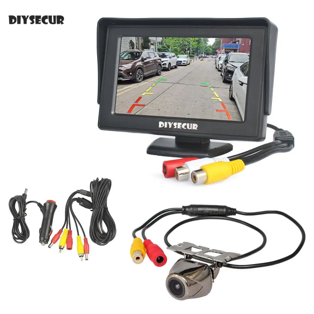 DIYSECUR Wired 4.3inch TFT LCD Video Car Monitor 2 Video Input + Car Camera Rear View Security System Parking Reversing System
DIYSECUR Wired 4.3inch TFT LCD Video Car Monitor 2 Video Input + Car Camera Rear View Security System Parking Reversing System