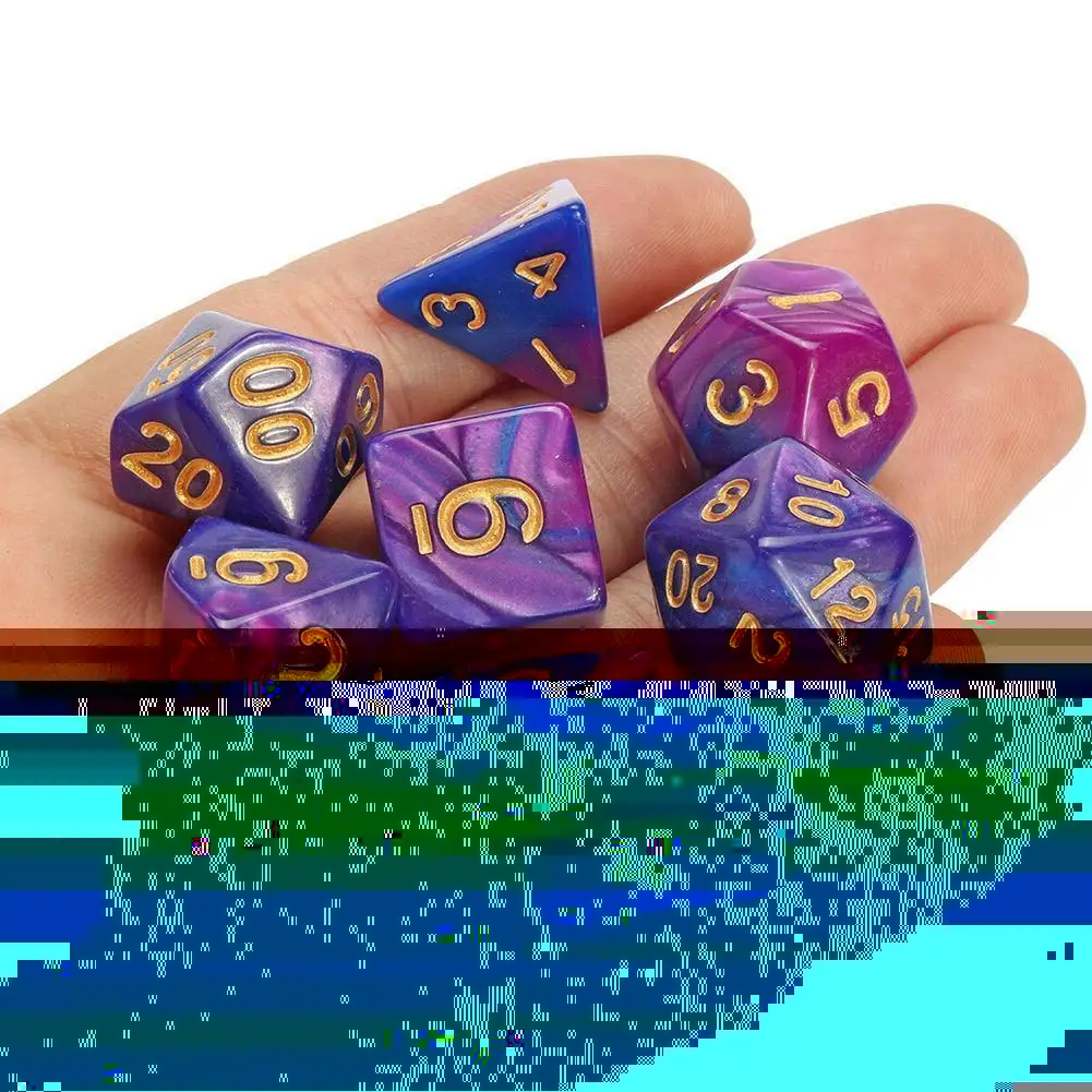 Two-color Multi-sided Dice 7 Pcs With Bag/ Box Role Christmas Toy For Children Game Entertainment Game Table Gift Board Pla B4G3
Two-color Multi-sided Dice 7 Pcs With Bag/ Box Role Christmas Toy For Children Game Entertainment Game Table Gift Board Pla B4G3