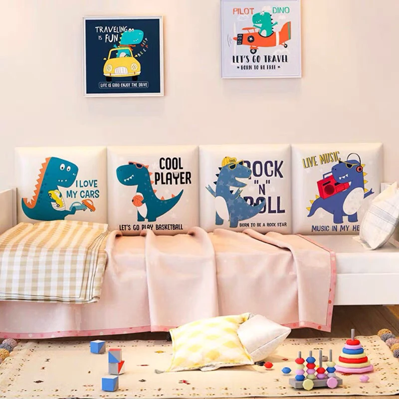 Dinosaur Self-Adhesive Wallpaper Bed Headboards Kids Room Anti-Collision Tatami Bedroom Decor Wall Panels Cabecero Decoration
Dinosaur Self-Adhesive Wallpaper Bed Headboards Kids Room Anti-Collision Tatami Bedroom Decor Wall Panels Cabecero Decoration
