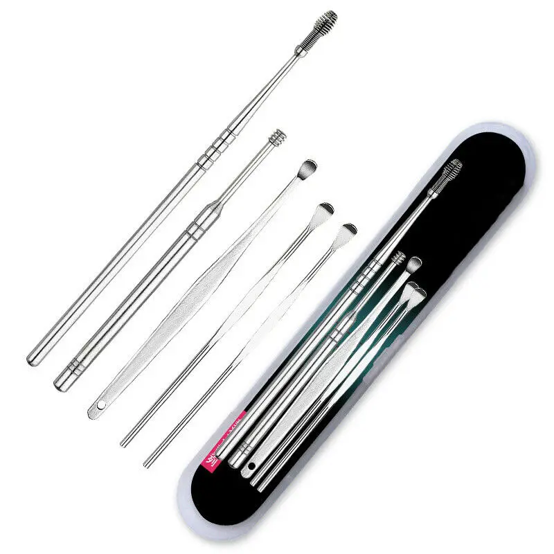 Portable Ear Cleaner Set Ear Cleaning Spiral Earpick Ear Wax Remover Ear Curette Spiral Ear Spoon Earpick Set Ear Cleaning Tools
Portable Ear Cleaner Set Ear Cleaning Spiral Earpick Ear Wax Remover Ear Curette Spiral Ear Spoon Earpick Set Ear Cleaning Tools