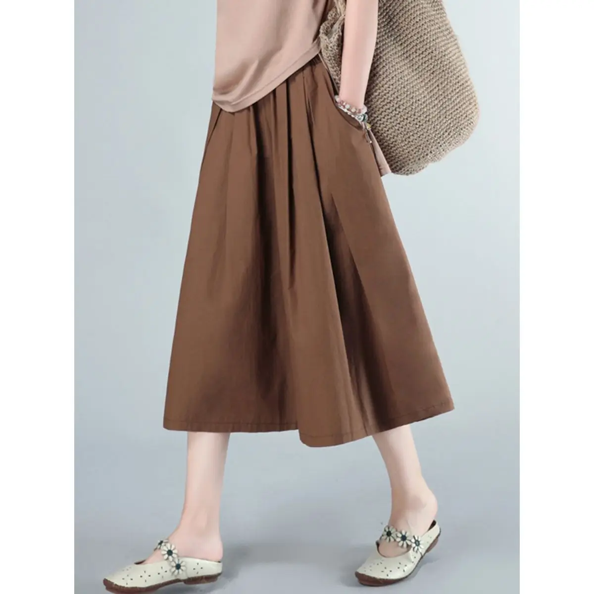 Cotton Wide-Leg Trousers, Culottes, Summer Clothes, New Large-Size Wild Loose Casual Skirts, Wide-Leg Pants
Cotton Wide-Leg Trousers, Culottes, Summer Clothes, New Large-Size Wild Loose Casual Skirts, Wide-Leg Pants