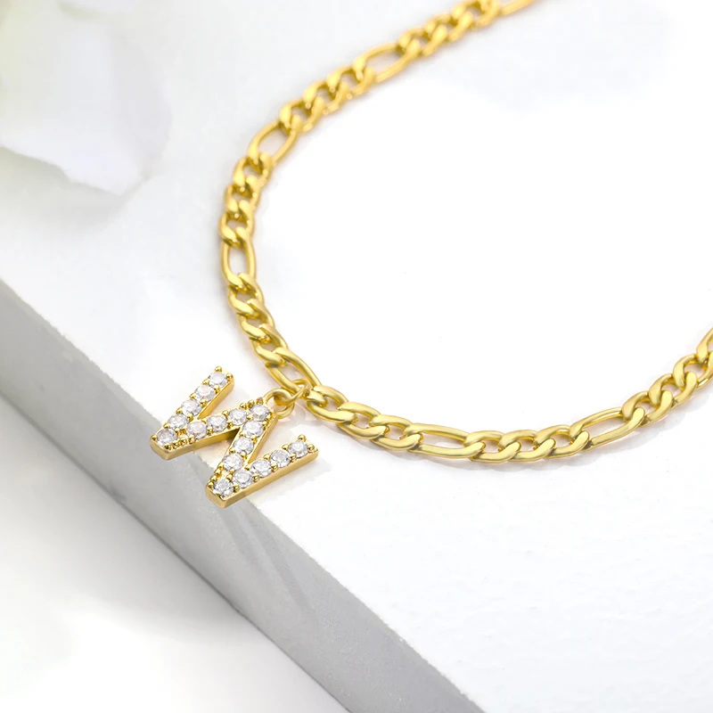 26 Initail Anklet Shiny Zircon Paved Gold color Brass Charm A-Z Letter Pendant Anklet For Women Diy Jewelry birthday Gift BFF
26 Initail Anklet Shiny Zircon Paved Gold color Brass Charm A-Z Letter Pendant Anklet For Women Diy Jewelry birthday Gift BFF