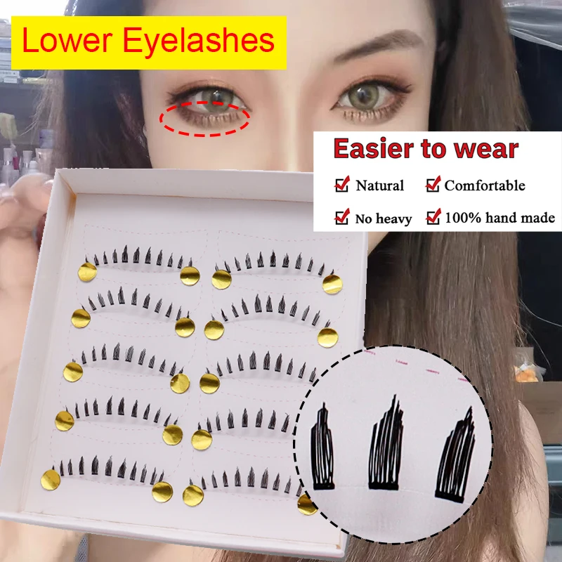 5 pairs Lower EyeLashes purely manual lower Eyelashes For Building Eyelash Extension Under Bottom Fake Eyelashes
5 pairs Lower EyeLashes purely manual lower Eyelashes For Building Eyelash Extension Under Bottom Fake Eyelashes