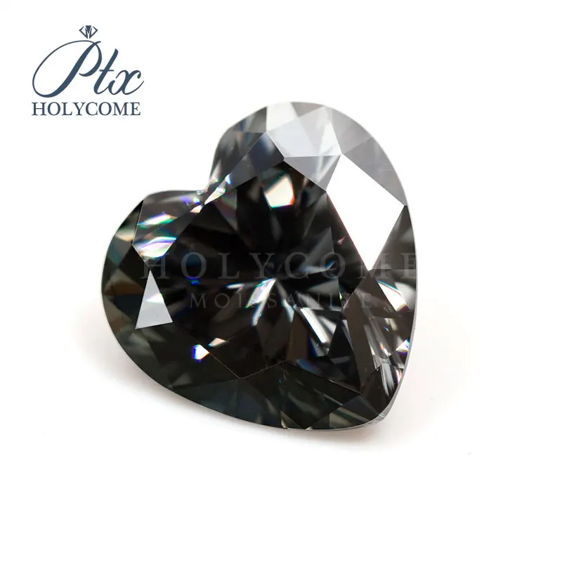 8.5X8.5mm Wholesale Forever Brilliant Color Moissanite Dark Gray Heart Shape Diamond For Jewelry Making 2020NEWS Free carving 
8.5X8.5mm Wholesale Forever Brilliant Color Moissanite Dark Gray Heart Shape Diamond For Jewelry Making 2020NEWS Free carving